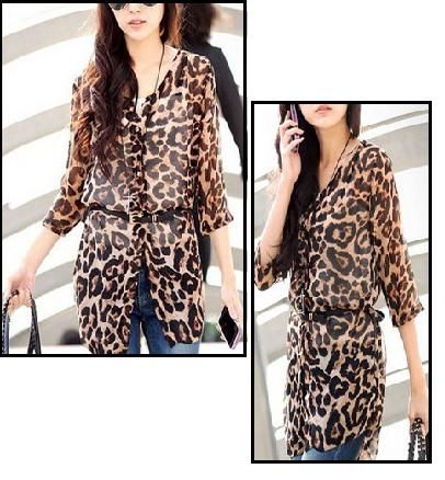 Camisa faschion Leopardo